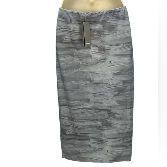 Bench Athletic Elastic Waist Bodycon Midi Skirt - Grey - size Small - Picture 2 of 7
